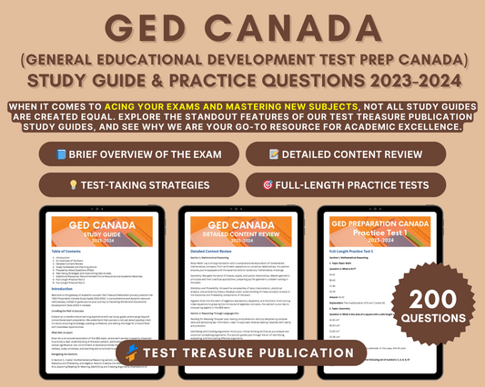 GED Canada Study Guide 2023-2024: In-Depth Content Review, Practice Tests & Exam Strategies to Boost Your GED Scores!