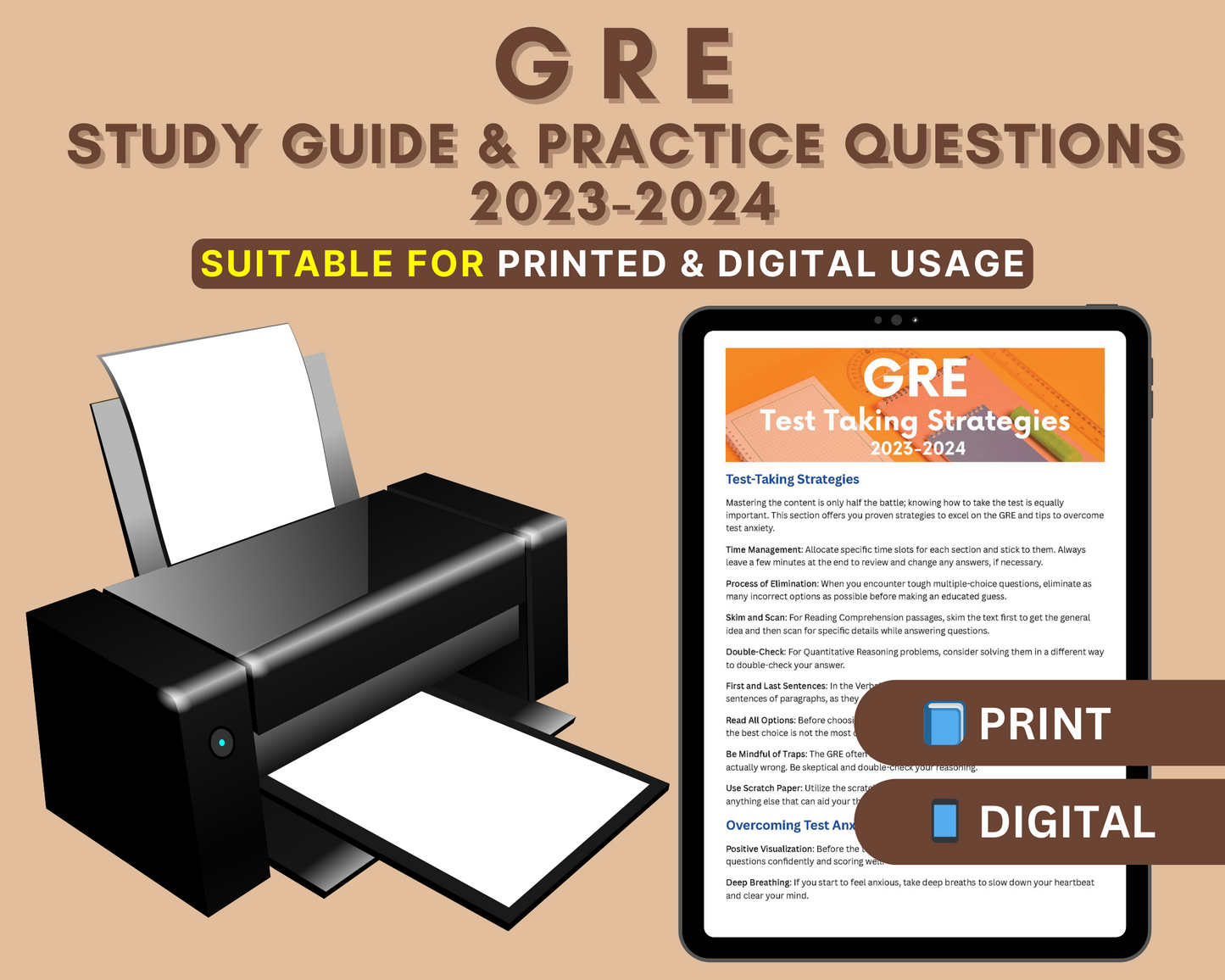 GRE Exam Study Guide 2023-2024 by Test Treasure Publication: Master Analytical Writing, Verbal & Quantitative Reasoning