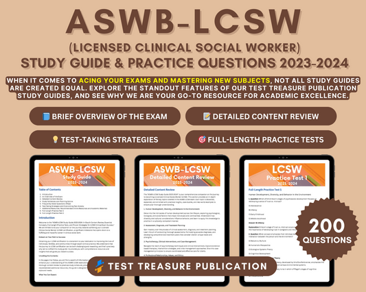 LCSW Clinical Exam Study Guide 2023-2024: In-Depth Review, Practice Tests & Strategies for Licensed Clinical Social Worker - ASWB LCSW Exam