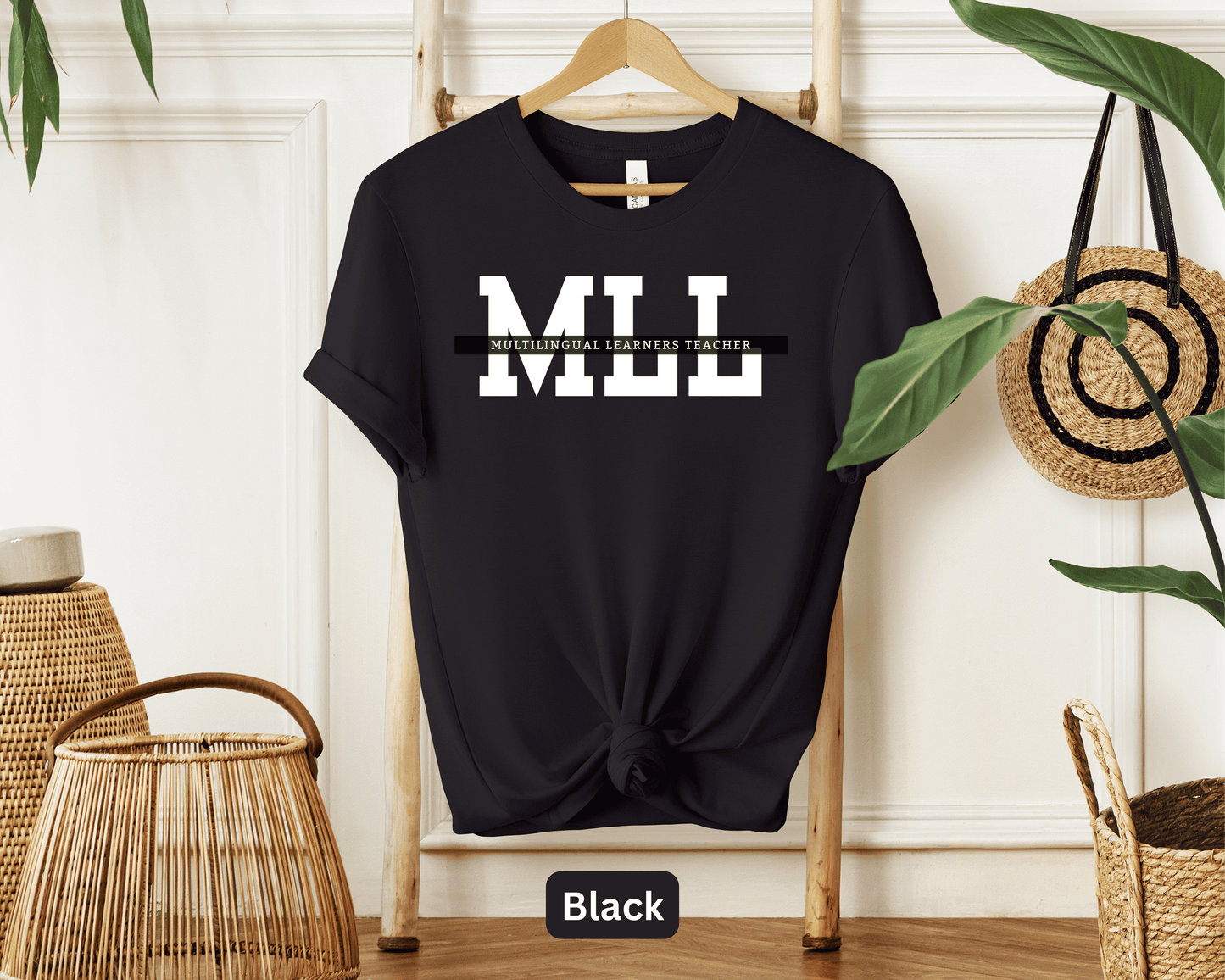 Multilingual Learners Teacher T-Shirt: MLL Educator Tee, Language Diversity Top, Bilingual Teaching Shirt, Language Instructor Gear