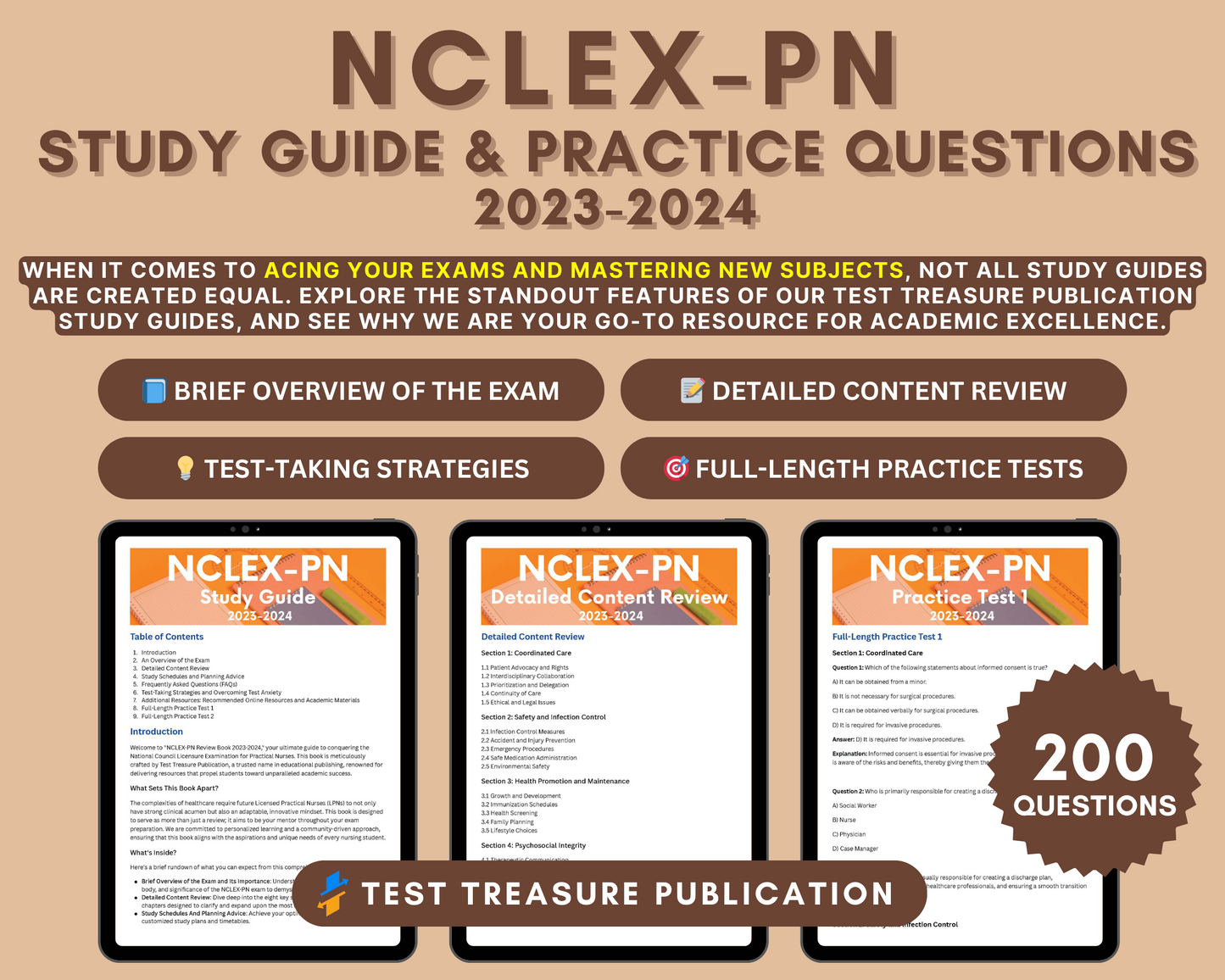 NCLEX-PN Mastery Guide 2023-2024: Your Path to Nursing Success