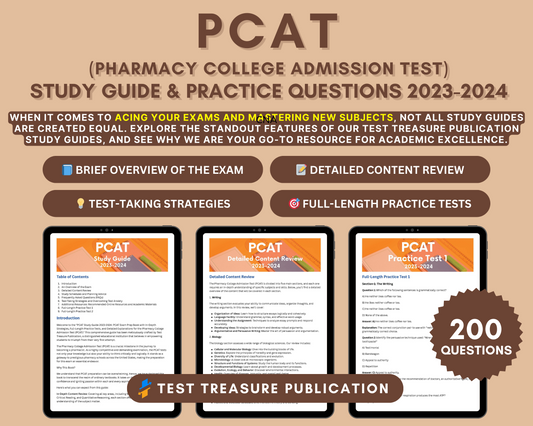 PCAT Study Guide 2023-24: In-Depth Content Review, Practice Tests & Exam Strategies for Pharmacy College Admission Test
