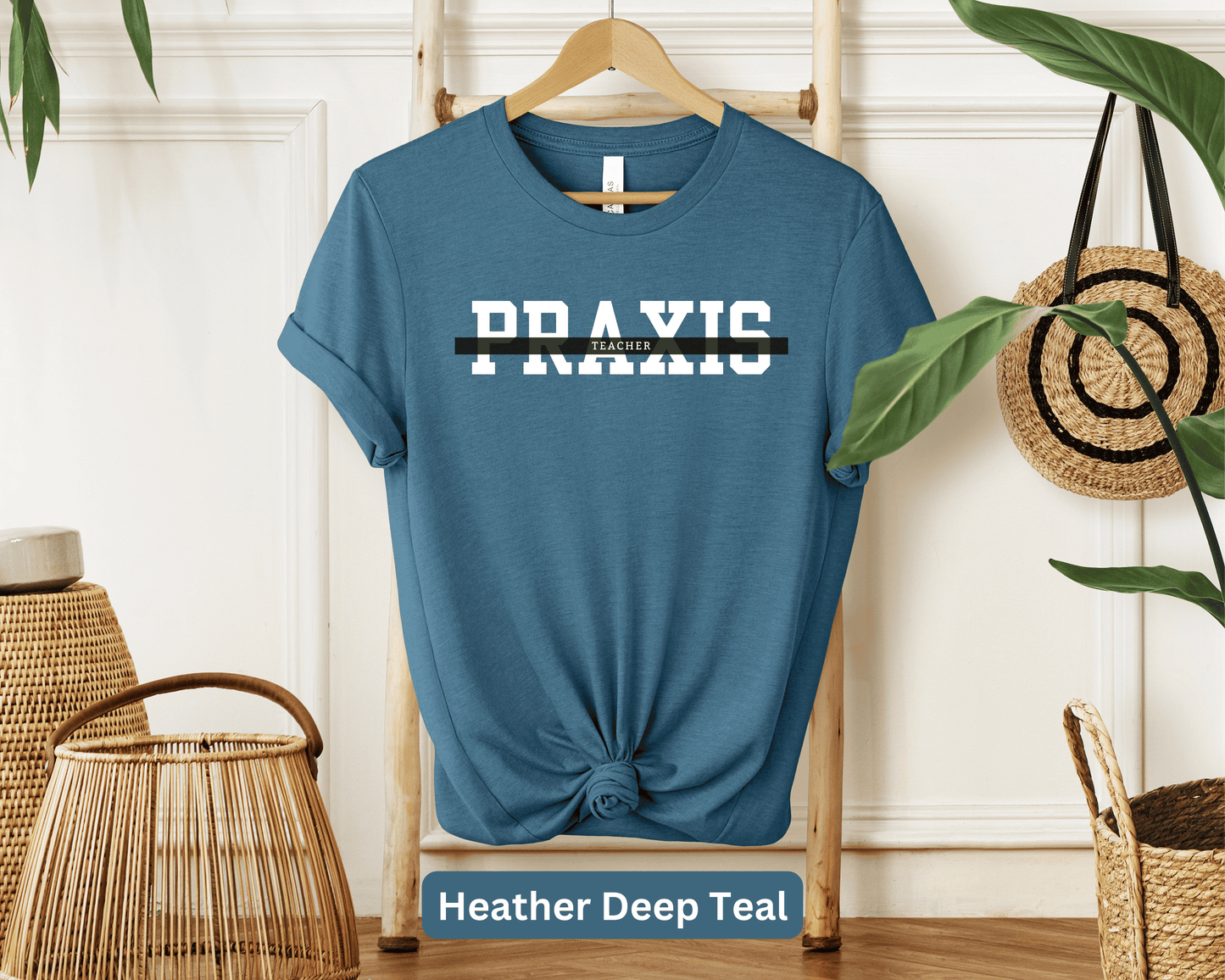 Praxis Teacher T-Shirt: Test Prep Educator Tee, Education Exam Trainer Top, Teacher Certification Shirt, Exam Success Gift